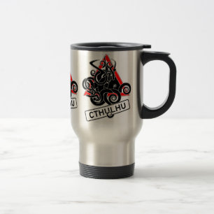 Viaje Advertencia: Taza de café reutilizable de Cthulhu
