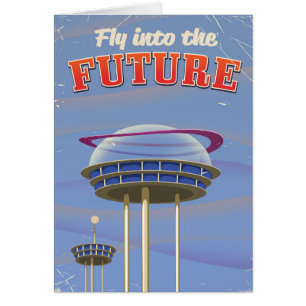 Viaje al futuro poster de ciencia ficción