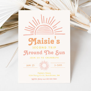 Viaje Alrededor De La Invitación Del Sol   Cumplea