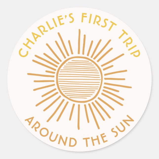 Viaje Alrededor Del Pegatina Sun | Boho Sun Fiesta (Anverso)