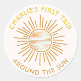 Viaje Alrededor Del Pegatina Sun | Boho Sun Fiesta