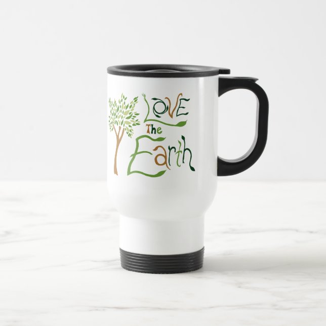 Viaje Ame la taza reutilizable de la tierra (Derecha)