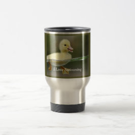 Viaje Amo el nadar de la taza