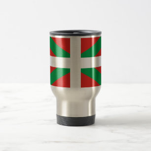 Viaje Bandera de la taza vasca del viaje/del viajero del
