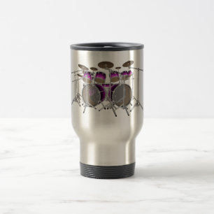 Viaje Batería de 10 pedazos: Pendiente violeta: Taza de
