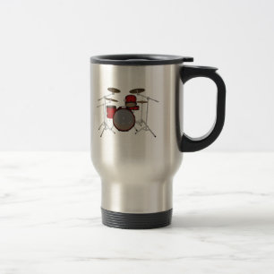 Viaje Baterías: Kit de batería roja: Modelo 3D: Taza de