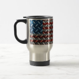 Viaje buey 15. Taza de café de la bandera americana del