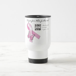 Viaje Cáncer de pecho de la plantilla de la taza del