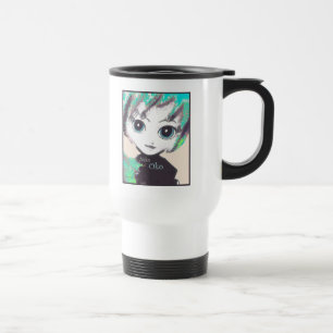 Viaje Chica de Neko, Oko, taza del café con leche de lo