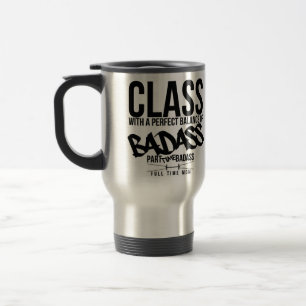 Viaje clase con un equilibrio perfecto de la taza del