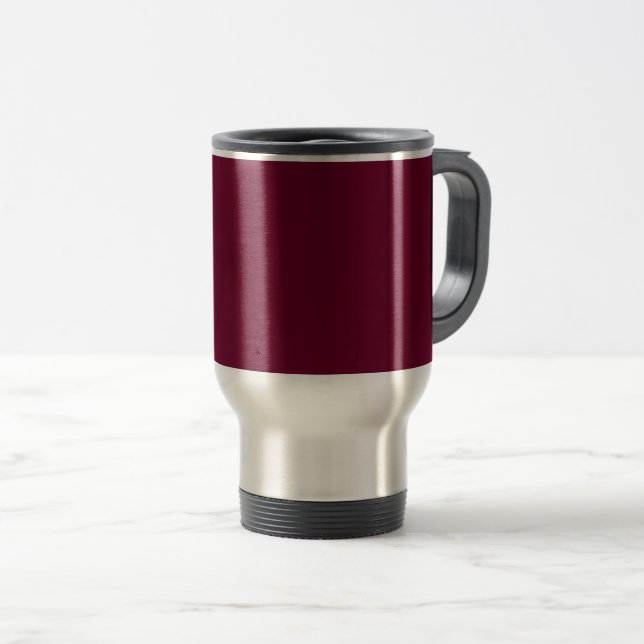 Viaje Color de moda - Burdeos oscuro - Taza para viajar (Anverso derecho)