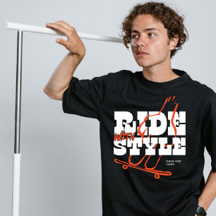 Viaje con camiseta de uso callejero estilo