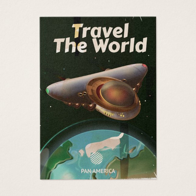 Viaje con el afiche de World Science fiction (Frente)