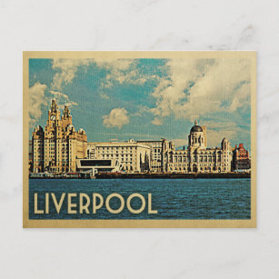 Viaje con la tarjeta postal de Liverpool