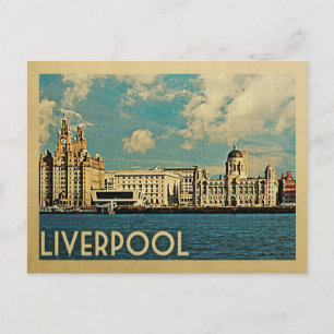 Viaje con la tarjeta postal de Liverpool