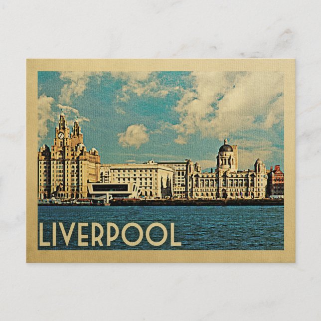 Viaje con la tarjeta postal de Liverpool (Anverso)