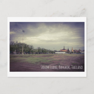 Viaje con tarjeta postal antigua de Sanam luang Ta