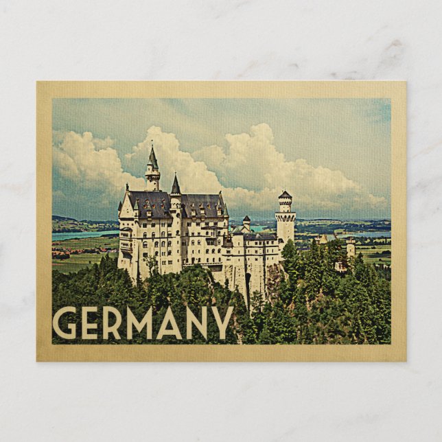 Viaje con tarjeta postal de Alemania (Anverso)