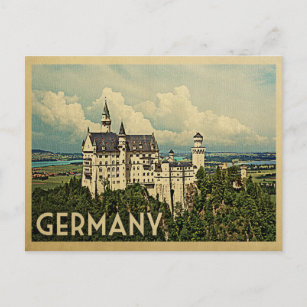 Viaje con tarjeta postal de Alemania