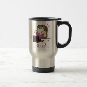 Viaje cosa de la taza del chica del iGeek