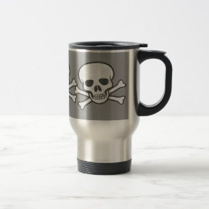 Viaje Cráneo y taza apenados de la bandera pirata