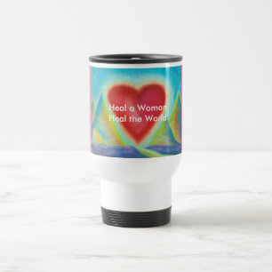 Viaje cure una taza de la mujer