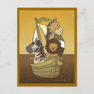 Viaje de animales - Invitación a la Baby Shower de