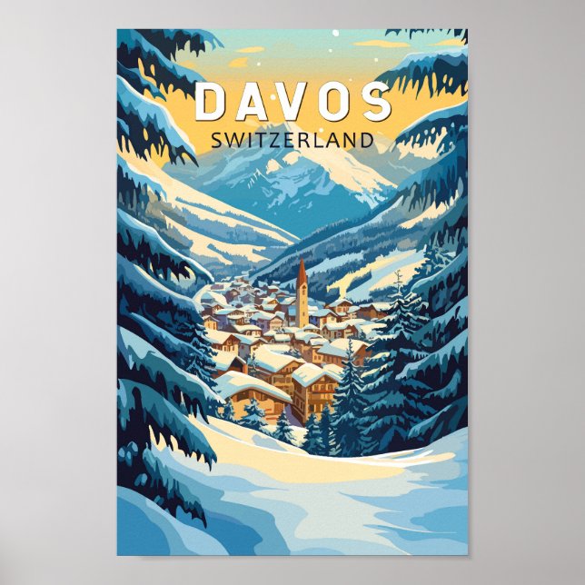 Viaje de arte de Davos Suiza (Frente)