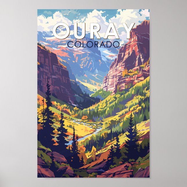 Viaje de arte de Ouray Colorado (Frente)
