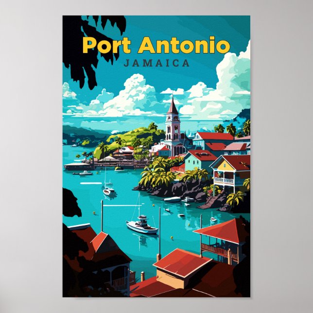 Viaje de arte de Port Antonio Jamaica (Frente)