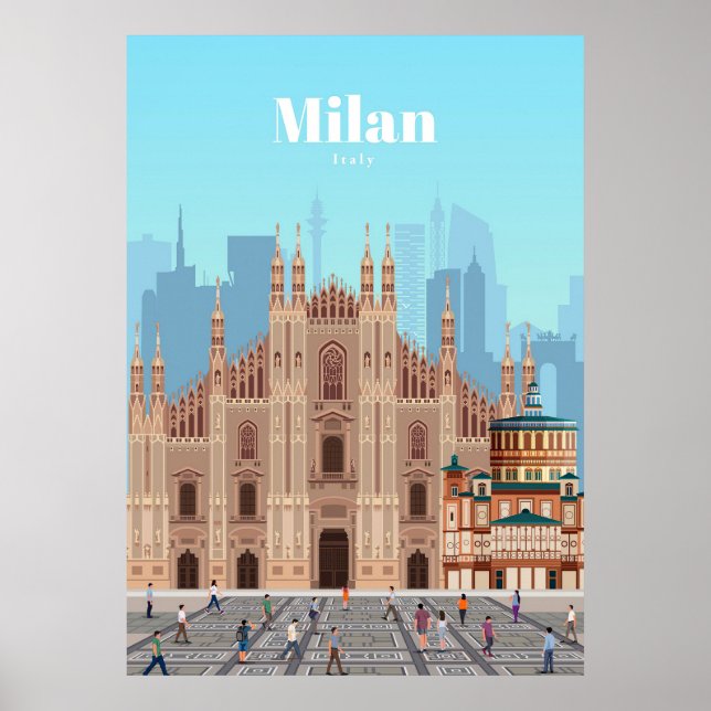 Viaje de arte de viajes a Milán Italia (Frente)