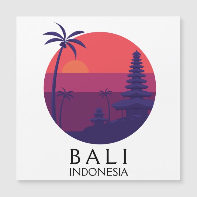 Viaje de Bali Indonesia por el templo (Anverso)