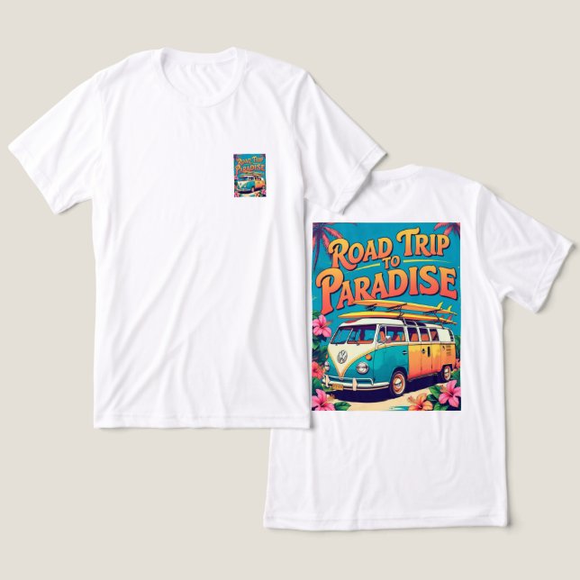 viaje de camisetas al paraíso (Diseño Anverso y Reverso)