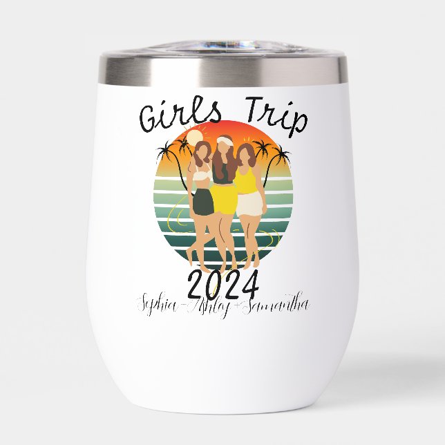 Viaje de chicas de nombres personalizados 2024 (Frente)