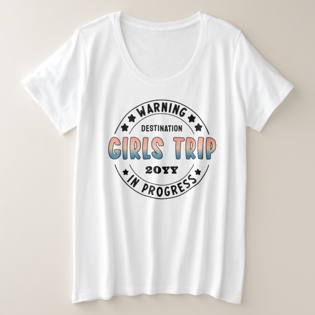 Viaje de Chicas Personalizado en Progreso Gradient (Anverso del diseño)