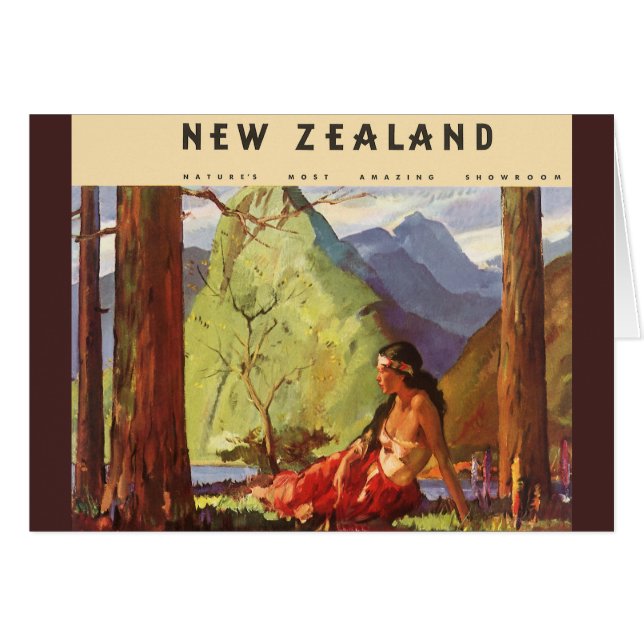 Viaje de cosecha, mujer nativa de Nueva Zelanda (Anverso (Horizontal))
