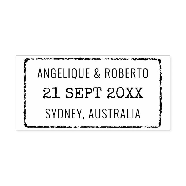 Viaje de destino del Personalizado de sellos de pa (Impresión)