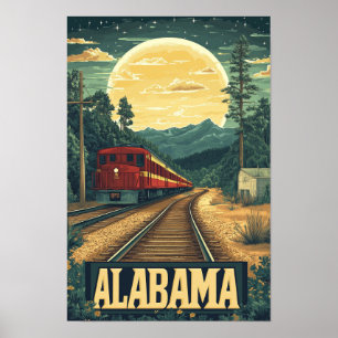 Viaje de Ilustracion de arte de Alabama USA