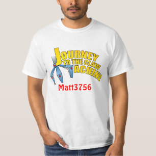 Viaje de la camiseta del individuo a la máquina d