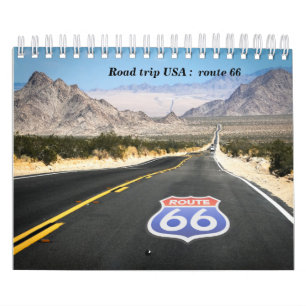 Viaje de la ruta 66 del calendario