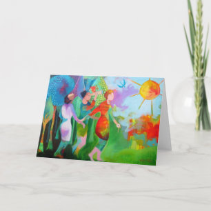 Viaje de las tarjetas de felicitación de la herman