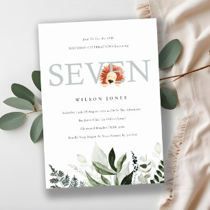 Viaje de León Cute Invitación a la fiesta de los s