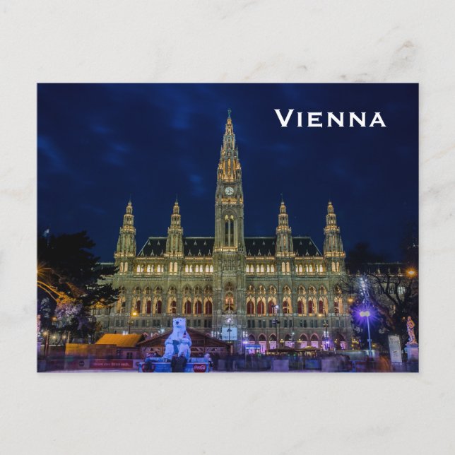 Viaje de turismo de Viena añada postal (Anverso)