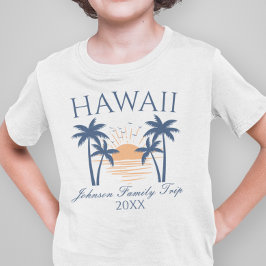 Viaje de vacaciones en familia Hawaii en camiseta