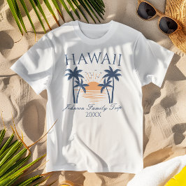Viaje de vacaciones en familia Hawaii en camiseta