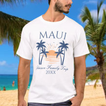 Viaje de vacaciones en familia Maui en camiseta