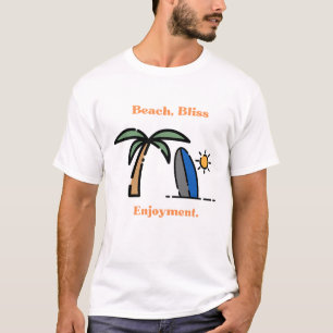 Viaje de vacaciones en la playa Diseño de camiseta