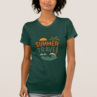 Viaje de verano camiseta de aventura tropical