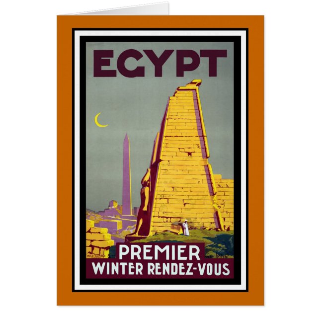 Viaje del vintage de Egipto (Frente)