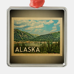 Viaje del vintage del ornamento de Alaska